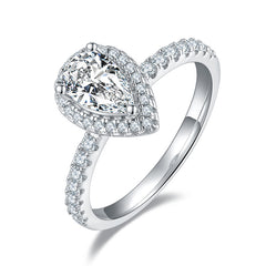 Monment Muse|925 silver  Proposal Mossan diamond ring white 18K gold Eternal ring