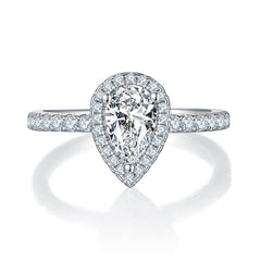 Monment Muse|925 silver  Proposal Mossan diamond ring white 18K gold Eternal ring